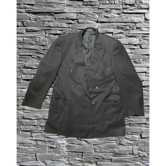 Men's Gianfranco Ruffini Black Suit Jacket Size 42, Worn Once - Picture 13 of 13